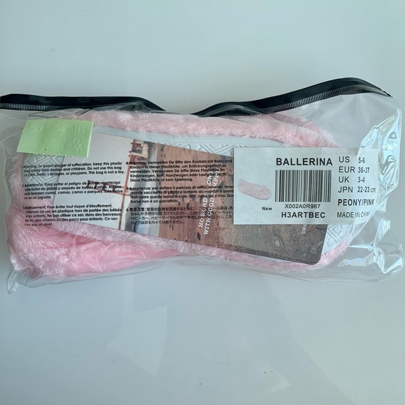 NWT Women's Peony Pink Memory Foam Ballerina Flexible Slippers machine wash - Picture 8 of 8